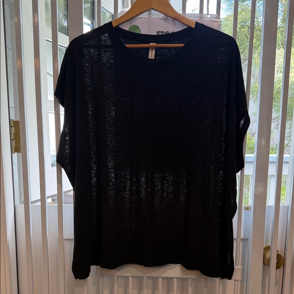 Athleta Black Short Sleeve Tee